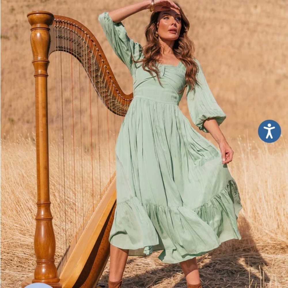 Jessakae freshly picked dress in sage green